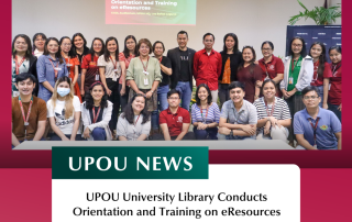 UPOU University Library Conducts Orientation and Training on eResources