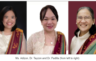 (L-R) Ms. Adizon, Dr. Tayzon and Dr. Padilla