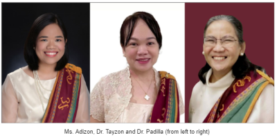 (L-R) Ms. Adizon, Dr. Tayzon and Dr. Padilla