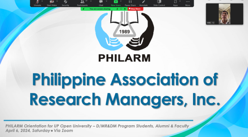 PHILARM holds a Special Orientation on Membership Application for DMRDM Students, Alumni, and Faculty