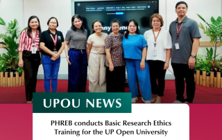 PHREB conducts Basic Research Ethics Training for the UP Open University