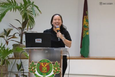 Anna Canas-Llamas at the Social Media Policy Training