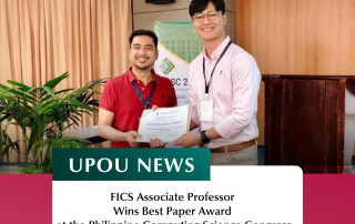 FICS Associate Professor Wins Best Paper Award at the Philippine Computing Science Congress