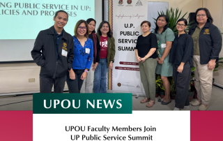 UPOU Faculty Members Join UP Public Service Summit