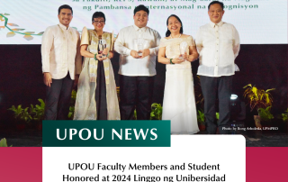 UPOU Faculty Members and Student Honored at 2024 Linggo ng Unibersidad (1)
