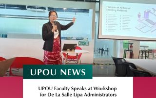 UPOU Faculty Speaks at Workshop for De La Salle Lipa Administrators