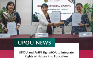 UPOU and PMPI Sign MOA to Integrate Rights of Nature into Education