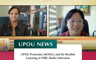 UPOU Promotes MOOCs and Its Flexible Learning in FEBC Radio Interview