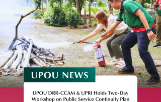 UPOU DRR-CCAM & UPRI Holds Two-Day Workshop on Public Service Continuity Plan