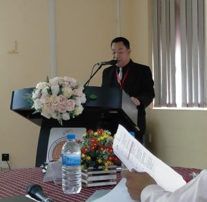 Mr. Joe Anthony P. Claus, a student from the Master of Research and Development Management (MR&DM) program