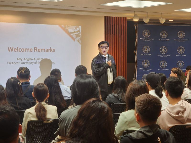 UP President Angelo Jimenez shares his experience to OFWs in Japan.