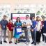 Director Ria Valerie Cabanes from UPOU QAO and Director Allan Paul Tang of the LEAD Center at Miriam College (center) with UPOU and LEAD Center personnel.
