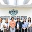 UPOU Chancellor Joane V. Serrano (fourth from left) and UPOU FMDS Dean Finaflor Taylan (leftmost), along with representatives from DSWD Capability Building and Knowledge Management Divisions and UPOU staff members.