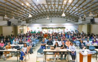 UPOU family during the 1st UPOU Town Hall Meeting
