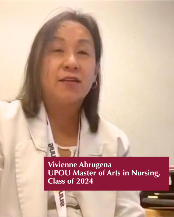 Vivienne Abrugena, UPOU MAN Alumna, Class of 2004