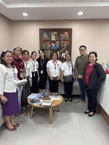 UPOU-OSA’s Courtesy visit to Dr. Jose Carlo G. De Pano, Vice Chancellor for Student Affairs (2nd from Right), with Dr. Jacklyn Marie L. Cauyan, OCG Director (rightmost), and Dr. Gina Valderama, Guidance Services Specialist (leftmost).