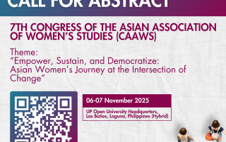 7th CAAWS Call for Abstracts
