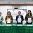From left: Ms. Kelly Kathlene Ko, Program Officer, JPM; Ms. Yuiko Shigematsu, Assistant Director, JFM; Dr. Joane V. Serrano, UPOU Chancellor; Mr. Tsutomu “Ben” Suzuki, Director, JFM; Dr. Aurora V. Lacaste, UPOU Vice Chancellor for Academic Affairs (VCAA); and Ms. Hiroko Nishida, Executive Director of Kamenori Foundation.