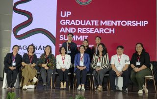 Representatives from UPOU led by Chancellor Joane V. Serrano ()