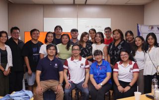 Asst. Prof. Raz de la Torre and Asst. Prof. Lorena Jean Saludadez, together with Ms. Zenaida Ramos of OWWA Kaohsiung, Mr. Francis Albert Eugenio of MECO Kaohsiung, and the on-site Filipino participants in Kaohsiung, Taiwan, took part in the Intentional Vlogging Training Program.