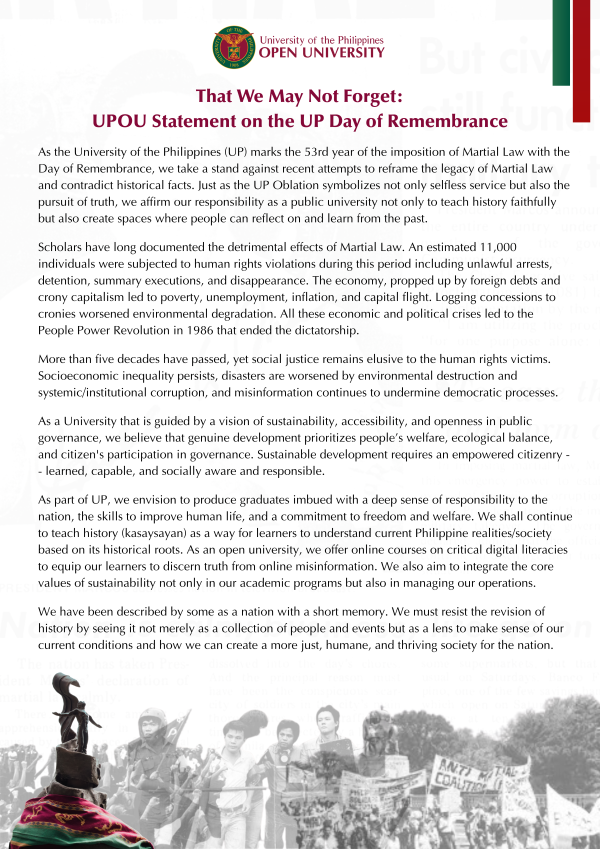 Statement 21 Sep 2025