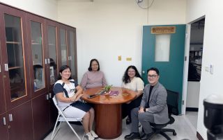 Chancellor Dr. Joane Serrano with the UPOU Delegation in the USR/VINTA Office at KMU.