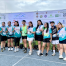 Chancellor Joane Serrano (4th from left) joins UPOU faculty and staff members at the Hakbang Para sa Agham event. (Photo from Sydney Macahiya)