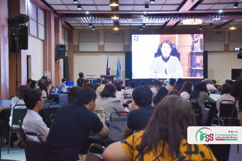 DOST Undersecretary for Research and Development, Dr. Leah J. Buendia, delivers keynote message at the IFSS 2025 opening.