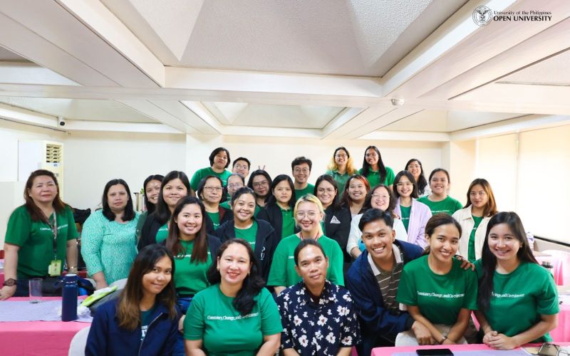 Participants from the different UPOU offices with the resource speakers during days 1 and 2 of the training_1