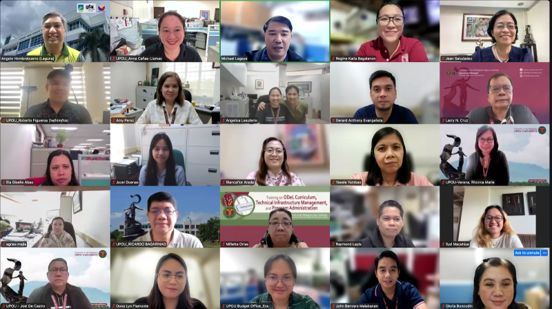 UPOU employees joined the online event_1