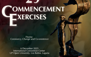 UPOU 29th Commencement Exercises Poster