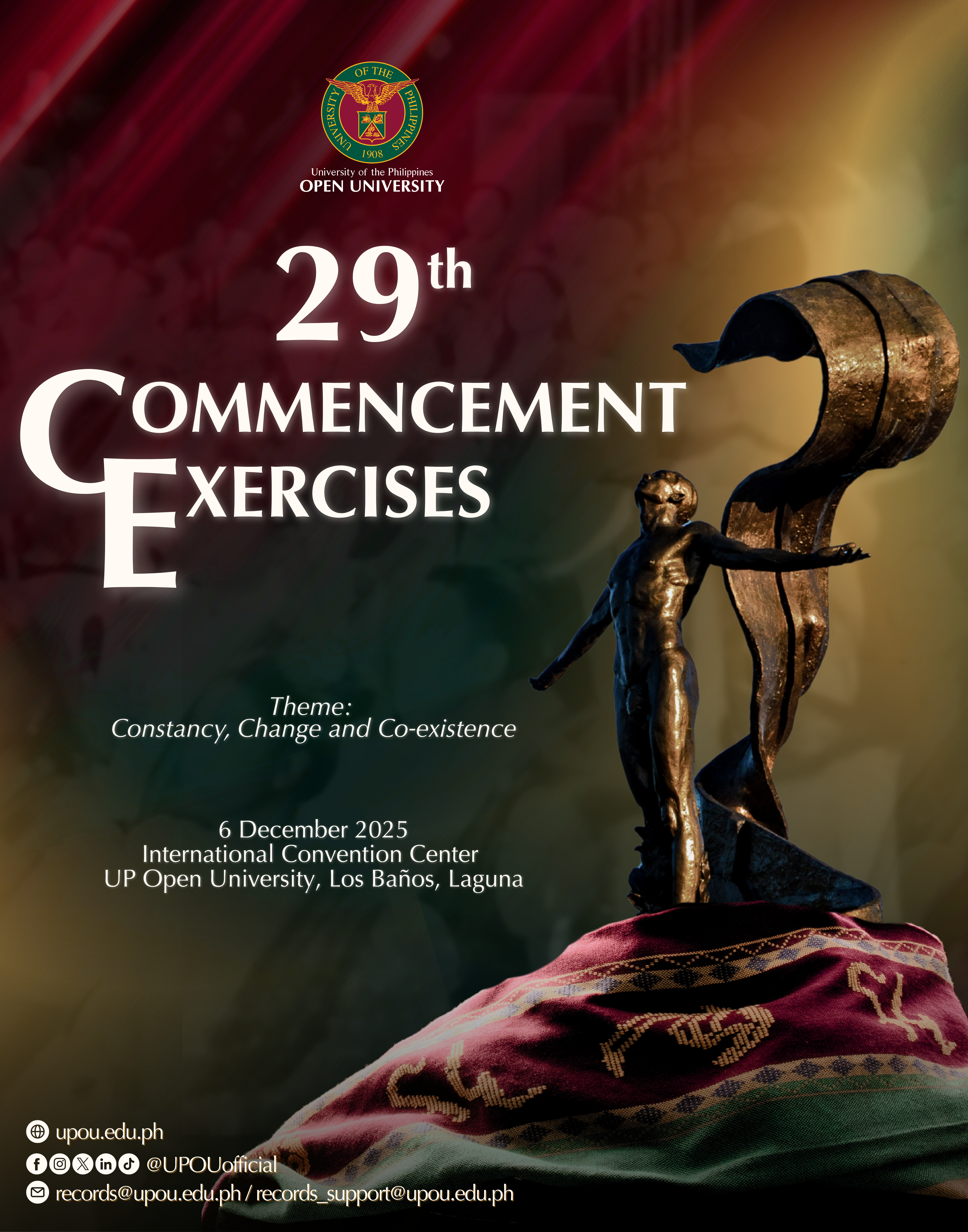 UPOU 29th Commencement Exercises Poster
