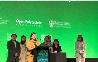 Chancellor Serrano invites ICDEWC2025 participants to the ICDE Worlf Conference 2027 in the Philippines.