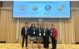 Asst. Prof. Ria Valerie Cabanes, Director of the UPOU Quality Assurance Office (second from left), during the 20th Assessor Training Workshop for Accomplishing Programme Assessment (Tier 2) held at Mahidol University. Photo from AUN-QA.