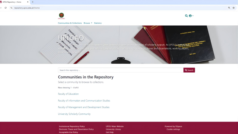 Through UPLOAD, UPOU makes its research outputs openly accessible to learners and scholars worldwide.