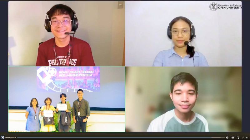 Winners and participants of the CyberSmart Reel-Making Contest both onsite and online