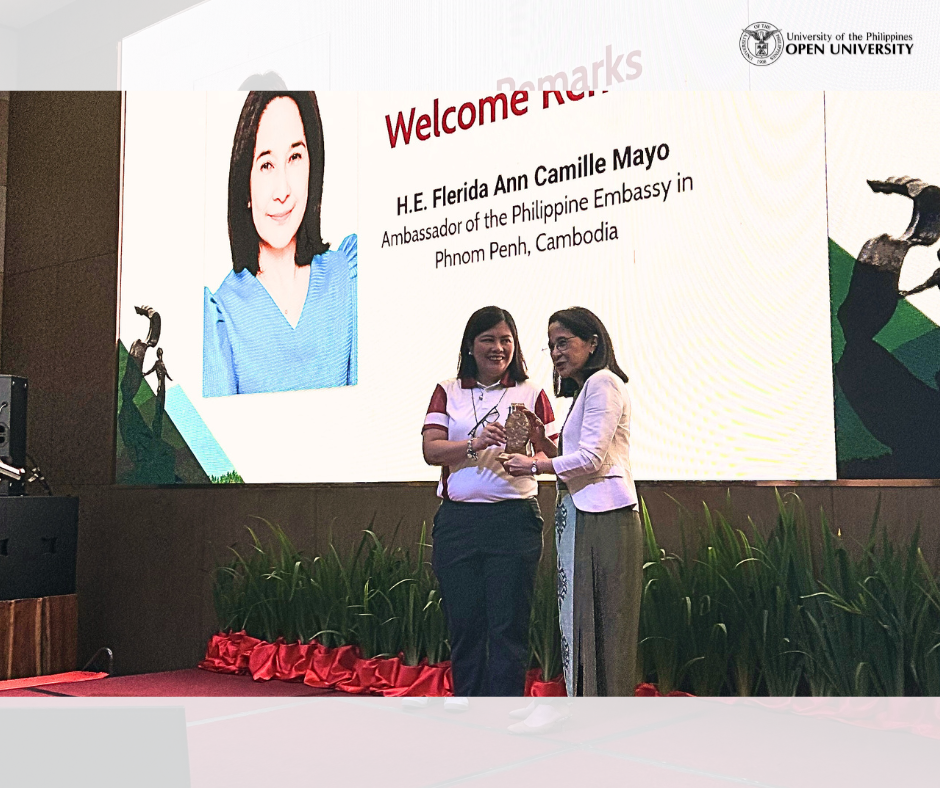 Chancellor Joane Serrano with H.E. Flerida Ann Camille Mayo, Philippine Ambassador to Phnom Penh, Cambodia