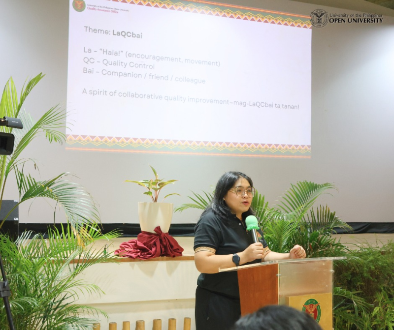 QAO Director Ria Valerie Cabanes provides synthesis and guidance during the QA Workshop