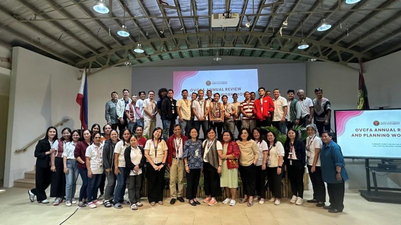 Vice Chancellor Jean A. Saludadez (front, center) with the OVCFA officials and staff members.