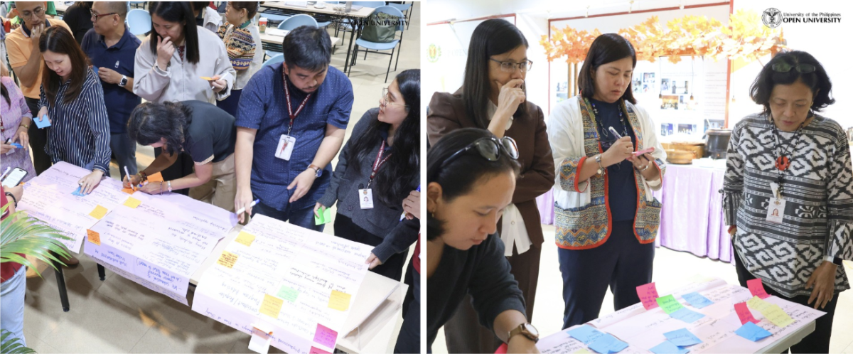 Workshop participants engage in collaborative and interactive activities during the UPOU QA Workshop