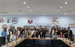 Dir. Maria Lourdes Jarabe (2nd seated from right) with the Regional Gender and Development Council Region IV-A CALABARZON during its First Semester 2026 meeting.