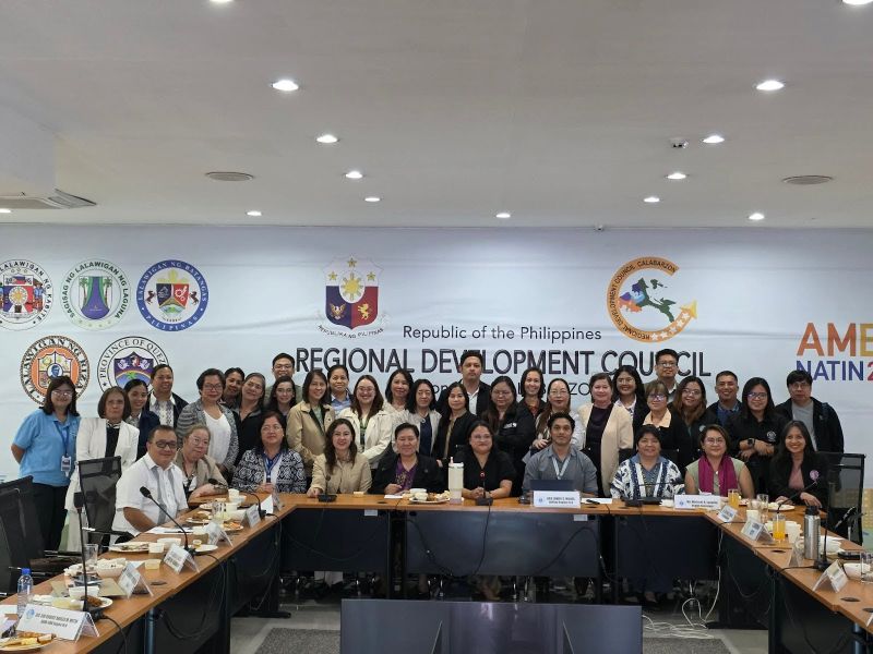 Dir. Maria Lourdes Jarabe (2nd seated from right) with the Regional Gender and Development Council Region IV-A CALABARZON during its First Semester 2026 meeting.