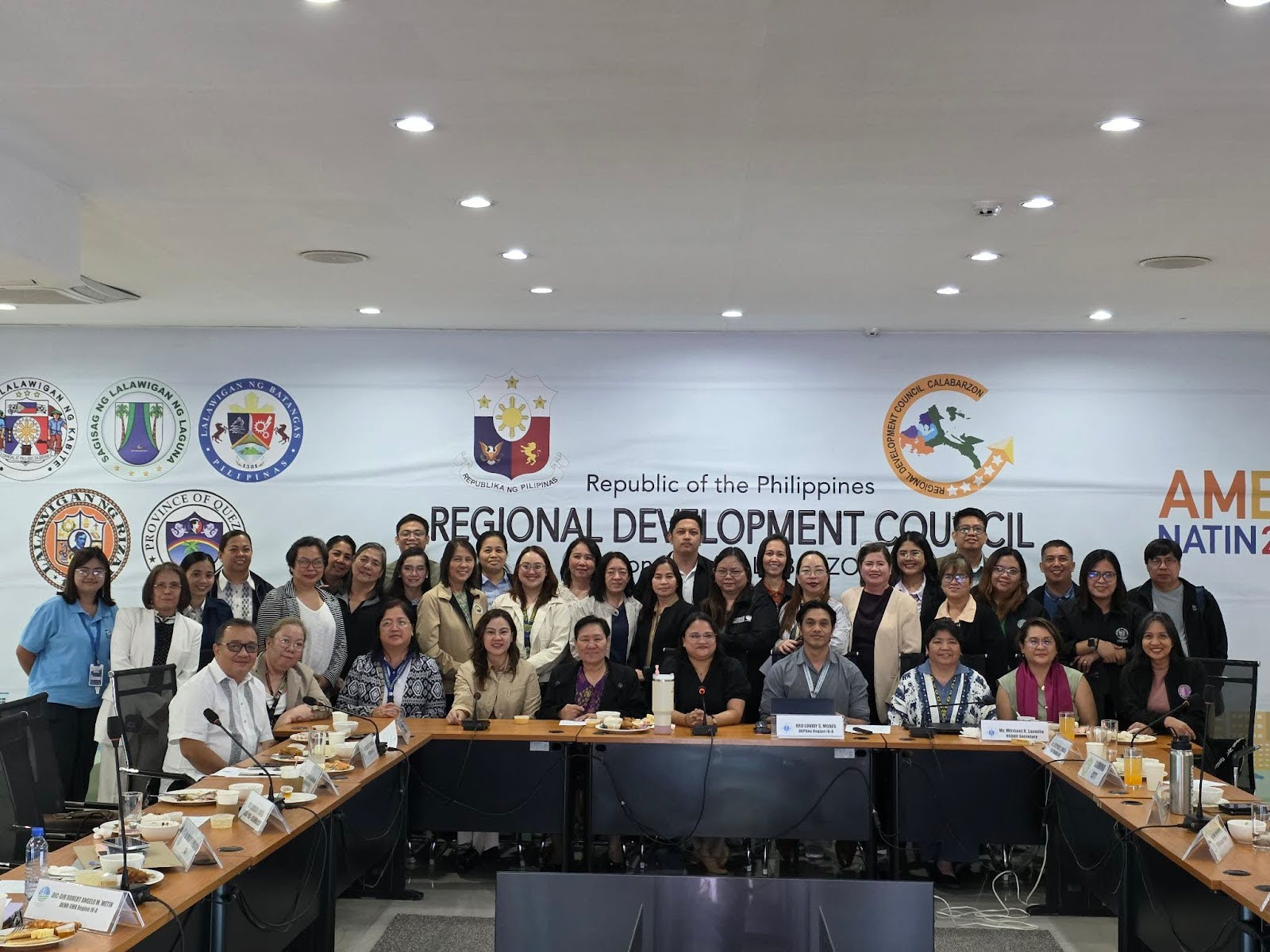 Dir. Maria Lourdes Jarabe (2nd seated from right) with the Regional Gender and Development Council Region IV-A CALABARZON during its First Semester 2026 meeting.