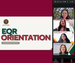 GCAS and DSW program chairs receive guidance ahead of upcoming EQR