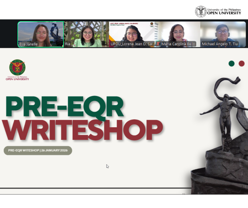 The GCAS SAR Writing Team, and the QAO Director, together with the QA Project Staff, attend the Pre-EQA Writeshop 2026 via Zoom Meeting.