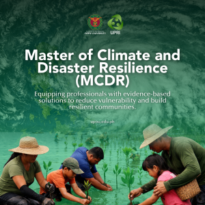 UP Open University to offer Master of Climate and Disaster Resilience in AY 2026-2027