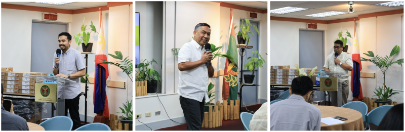 Hon. Councillor Juan Lorenzo Pastrana, LGU Mauban, Quezon; Mr. Chuckie Rivera, QPL; Mr. Paul Clifford Marquez, DepEd - Schools Division of Quezon, representatives of the partner institutions.
