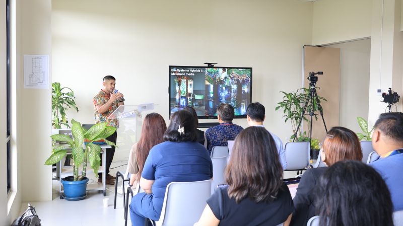 Dr. Maranan shares about one of the research labs of FICS, Creative Systems & Futures Studio.