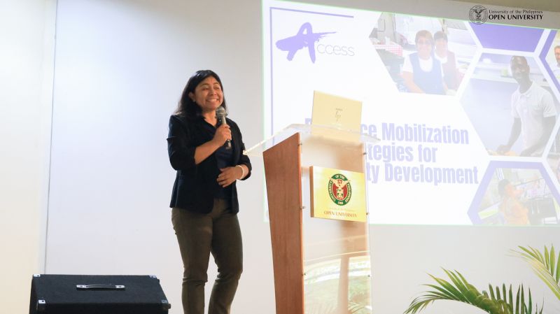 Ms. Julieta Gonzalez-Torres, Small Business Manager of ACCESS, Inc., discussed about Resource Mobilization Strategies for Community Development.