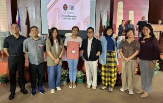 From left to right: aProf. Edmerson Z. Calungsod, Dr. Leo Mendel D. Rosario, Dr. Shari Eunice T. San Pablo, aProf. Roda L. Tajon, aProf. Lloyd Lyndell P Simporios, Asst. Prof. Maria Alicia A. Sarmiento, aProf. Roja L. Rivera, Dr. Aurora V. Lacaste